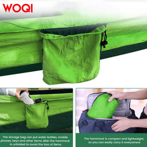 เปลญวนแคมป์ปิ้ง Woqi แบบคู่ ขนาด 118 นิ้ว x 78 นิ้ว ทำจากไนลอน น้ำหนักเบา สำหรับเดินทางท่องเที่ยวกลางแจ้งและชายหาด - Product Image 2