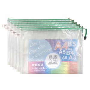 Soporte personalizado para carpetas de archivos <span class=keywords><strong>A4</strong></span>, bolsa de PVC para documentos escolares con cremallera de malla para organizador de rompecabezas para el hogar - Product Image 5