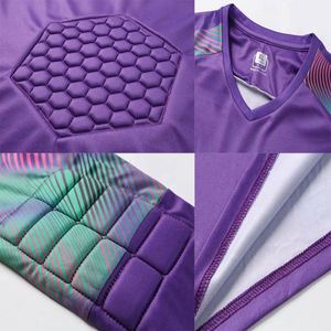 2026 High Quality <b>Red</b> Plus Size Soccer Goalkeeper Jersey Uniform 100% Polyester Quick Dry Breathable Hongyueyang HZ-173 Unisex - Product Image 5