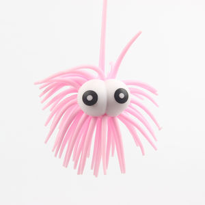 Balle lumineuse LED à presser, balle lumineuse pour cheveux, balle gonflable à gros <span class=keywords><strong>yeux</strong></span>, couleur aléatoire - Product Image 5