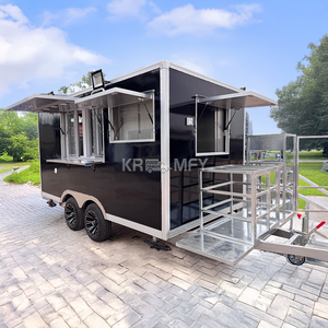 Remorque alimentaire de 13 pieds certifiée DOT USA, remorque de restauration rapide, camion de restauration avec plan de travail en acier inoxydable - Product Image 1