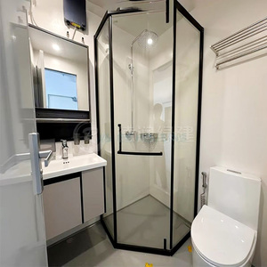 Maison conteneur préfabriquée renforcée, résistante au vent, démontable, résistante à <span class=keywords><strong>la</strong></span> pluie, bâtiment modulaire pour <span class=keywords><strong>logement</strong></span> de chantier - Product Image 3