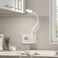 Lampe murale tactile LED polyvalente à intensité variable, protection oculaire, design pliable CCT, pour chambre, bureau, salon, couloir