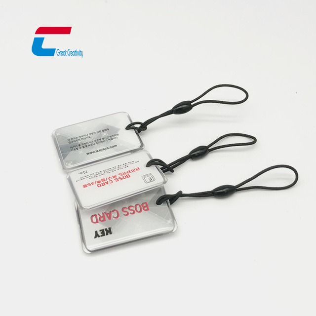Customized NFC Keychain 13.56Mhz RFID Epoxy Key Tag 125KHz T5577 RFID Keychain for Access Control