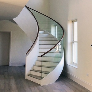 TL cầu thang xoắn ốc trong nhà cầu Thang sắt wiiden cầu thang Đá Cẩm Thạch lan can kính - Product Image 2