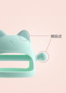 Nouveau-né Silicone gant anneau de dentition jouet sans BPA bébé chat forme main sucette pour bébé molaire à mâcher jouets d'allaitement bébé accessoires - Product Image 5