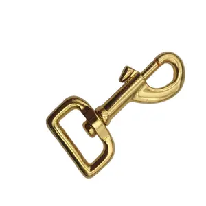 Nhiệm Vụ Nặng Nề Rắn Brass Xoay Mắt Tôm Hùm Clasp Bolt Snap Hook Cho Dây Đeo Túi Belting Ngoài Trời Lều Vật Nuôi