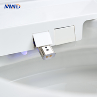 WC intelligent MWD avec réservoir dissimulé, télécommande, siphon en P, cuvette ronde, ensemble de toilettes avec siège chauffant, toilettes intelligentes, toilettes automatiques