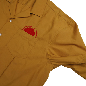 Camisas Personalizadas de Manga Corta para Hombre, Estilo Cuadrado, Color Naranja, Bordadas y con Botones - Product Image 4