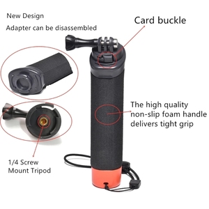 Poignée flottante étanche YEAH pour <span class=keywords><strong>GoPro</strong></span> <span class=keywords><strong>Hero</strong></span> <span class=keywords><strong>Session</strong></span> Max, DJI Osmo, caméra d'action Akaso - Product Image 6