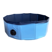 Piscine portable en plastique pour les animaux de compagnie, taille 63 pouces, pour chiens, permet de nager, pliable, à bas prix