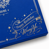 Boîte d'emballage en forme de livre en papier spécialisé avec pelliculage UV sélectif effet doux et insert en papier, faible MOQ