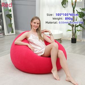 Canapé <span class=keywords><strong>gonflable</strong></span> double pour le camping, <span class=keywords><strong>fauteuil</strong></span> inclinable d'extérieur en tissu pliable avec pompe à air intégrée pour chaise longue d'extérieur - Product Image 6