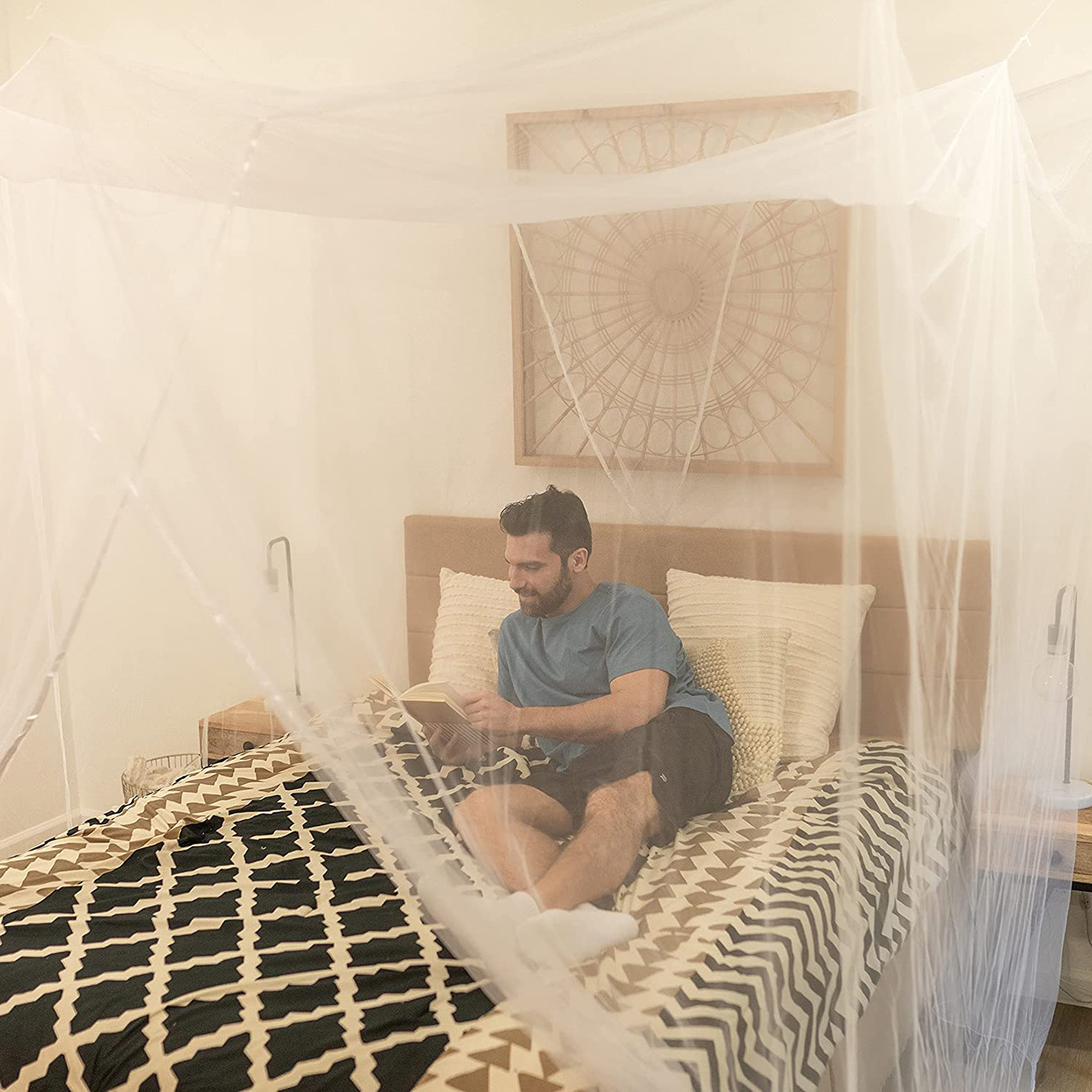 Indoor Waterproof Equipment Covers Home Mosquito Net 200 X 180 X 200cm