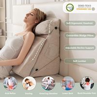 Ensemble de 9 coussins orthopédiques en forme de cale pour lit, idéal pour la récupération post-chirurgicale, positionneurs corporels pour soulager les douleurs dorsales et aux jambes