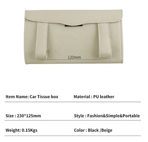 Anjuny - Dispensador de Papel Facial Moderno, a Prueba de Polvo, Portátil, Personalizado (Cuero PU) para el Hogar, Oficina, Hoteles, Restaurantes - Product Image 4
