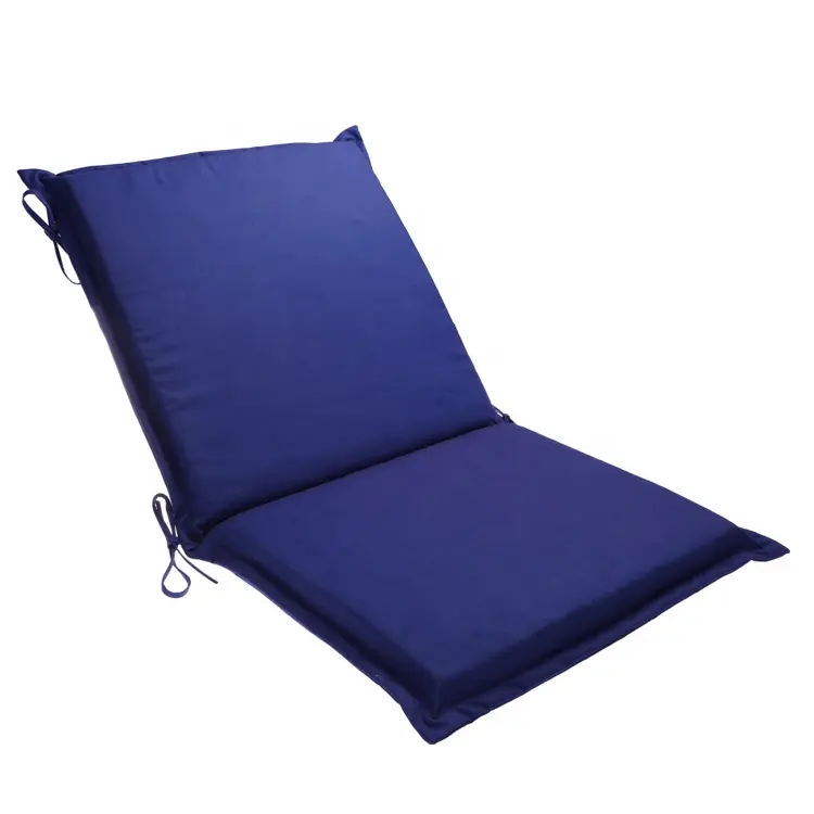 Marineblauw Machine Wasbare Memory Foam Eetkamerstoelen Cover Highback Kussen Seat Pad Met Banden Voor Keuken Eetkamerstoel