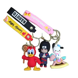 20 years factory Custom Cartoon Character pvc Keyring for promotional OEM silicone 3D Soft Animal PVC Keychain