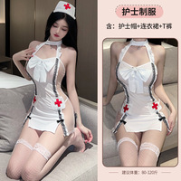 Lingerie Sexy Cosplay Infirmière Costume Jk Sexy Uniforme Chaude Charmant Infirmière Lingerie Halloween Jeu de Rôle Infirmière Robe