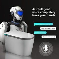 Toilette intelligente pour la maison avec télécommande, siège chauffant et drainage en S