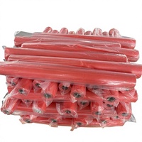 Tissu en fibre de verre enduit de PVC, ignifuge, imperméable, rouge, haute résistance, pour bâche, tente, auvent