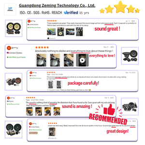 คุณภาพเสียงดี ลำโพงคอมโพเนนต์ 2 ทาง ขนาด 6.5 นิ้ว ลำโพงเบสติดรถยนต์ ลำโพงติดประตูรถยนต์ ลำโพงโคแอกเชียล 6.5 นิ้ว - Product Image 4