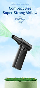 Портативный мини-вентилятор с высокой скоростью вращения, беспроводной, перезаряжаемый, мощный, для использования на улице и в автомобиле - Product Image 4
