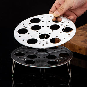 Rejilla plegable de acero inoxidable para cocinar al vapor, rejilla redonda para huevos, soporte para olla vaporera de cocina 263 - Product Image 3