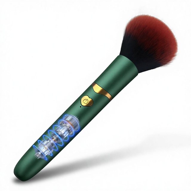Hot Automatic Electric Waterproof Vibrating Makeup Brush Nylon Fabric for Foundation Eyeshadow Blush Highlighter Shaving Brush