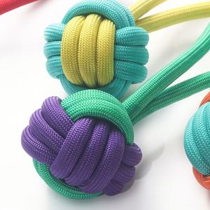 Pelotas Indestructibles para Perros, Pelota Colgante, Juguete Interactivo para Mascotas, Pelota de Algodón Tejida con Bloques de Color, Resistente a Mordidas, Accesorios para Perros - Product Image 3