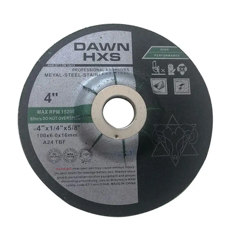 사용자 정의 하이 퀄리티 하드웨어 도구 알루미늄 산화물 125mm 절단 디스크 커팅 휠 4 인치 연마 디스크