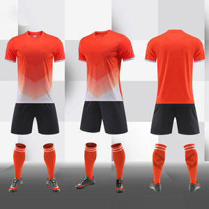 Maillot de football en polyester/coton respirant à séchage rapide à bas prix, version joueurs de haut niveau, logo imprimé, kits de football, ligue de football - Product Image 1