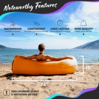 Chaise longue gonflable pliable inclinable personnalisée, chaise de plage, canapé-lit, hamac pour le camping en plein air et l'utilisation en chambre