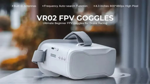 Gafas FPV para Principiantes <span class=keywords><strong>BETAFPV</strong></span> <span class=keywords><strong>VR02</strong></span>, Pantalla LCD HD de 4.3 Pulgadas y 800x480, Pantalla Antideslumbrante para un Vuelo Extendido y Cómodo con Drones RC - Product Image 6