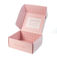 Emballage en carton ondulé avec Logo imprimé en couleur, boîte postale personnalisée