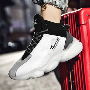 Automne haute qualité hommes chaussures de basket-ball Fitness course baskets haut cheville coussin chaussures de sport hommes baskets botte