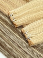 Extensions de cheveux vierges 100% humains Remy de qualité supérieure, double épaisseur, doux, fins, noués à la main, invisibles, pour la vente en gros