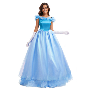 Disfraz de Princesa Azul para Mujer, Disfraz de Personaje de Dibujos Animados para Halloween, Disfraz para Espectáculo - Product Image 5