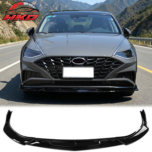 Convient pour Hyundai Sonata 2020-2023, lèvre de pare-chocs avant style CK, noir brillant - Product Image 1