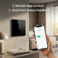 Mvava CE RoHS 1/2/3/4 Gang 600W Europe Zigbee Tuya Alexa Télécommande Lumière Interrupteur Mural Tactile Connecté Wi-Fi Maison Intelligente
