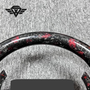 Vente chaude Rouge Feuille Forgé Carbone <span class=keywords><strong>Volant</strong></span> Convient pour Toyota Land Cruiser LC200 LC300 LC79 LC70 LC76 FJ70 FJ79 FJ200 - Product Image 4