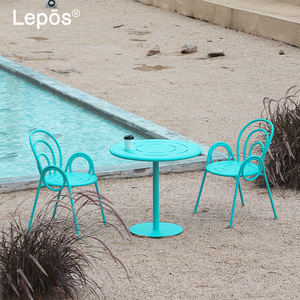 Mesa de comedor moderna para exteriores, balcón para el hogar, Villa, jardín, patio, Resort, Hotel, Patio, mesa de centro redonda de aluminio resistente a la oxidación - Product Image 6