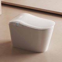 Toilettes intelligentes allongées avec réglage de la température de l'eau pour salle de bain