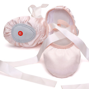 Zapatos <span class=keywords><strong>de</strong></span> <span class=keywords><strong>Ballet</strong></span> transpirables para mujer, zapatos divididos con cinta, <span class=keywords><strong>zapatillas</strong></span> <span class=keywords><strong>de</strong></span> vendaje a la moda para baile <span class=keywords><strong>de</strong></span> Punta satinada, talla 23-40 - Product Image 6