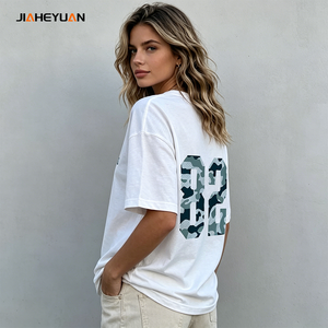 Wholesale High Quality 100% Cotton Crewneck Tee <strong>Shirt</strong> for <strong>Women</strong> Low Price Custom Logo Oversized <strong>Womens</strong> Crop Top Casual <strong>T</strong>-<strong>Shirts</strong> - Product Image 3
