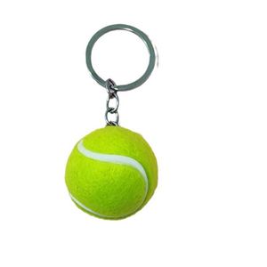 Porte-clés balle de tennis multicolores 3,8 cm, porte-clés sportif, accroche-sac pour les amateurs de tennis, idée cadeau promotionnel sportif en gros - Product Image 6