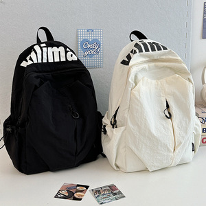 Trendy Letter <b>Backpack</b> 18 In Lightweight Water Resistant Large Capacity For High <b>School</b> Students Unisex Travel Outdoor Use - Product Image 1