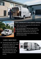 LINXYS G201B Nouveau camionnette électrique pure, fourgonnette de livraison, autonomie de 400 km, espace de chargement de 7 m, véhicule électrique pour la logistique urbaine