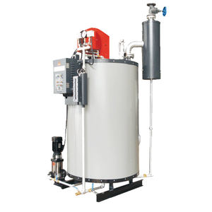 Chaudière à eau chaude verticale à <span class=keywords><strong>condensation</strong></span> à tubes de fumée écologique pour biomasse granulaire, en acier inoxydable, rendement 92,5-99,8%, sortie air chaud - Product Image 3