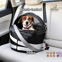 Asiento de Coche para Perros Pequeños OEM/ODM, Asiento Elevador Portátil para Mascotas, Plegable con Correa de Seguridad, Transportín de Viaje para Perros y Gatos
